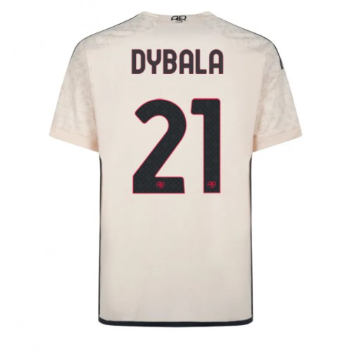 Fotbalové Dres AS Roma Paulo Dybala #21 Venkovní 2023-24 Krátký Rukáv